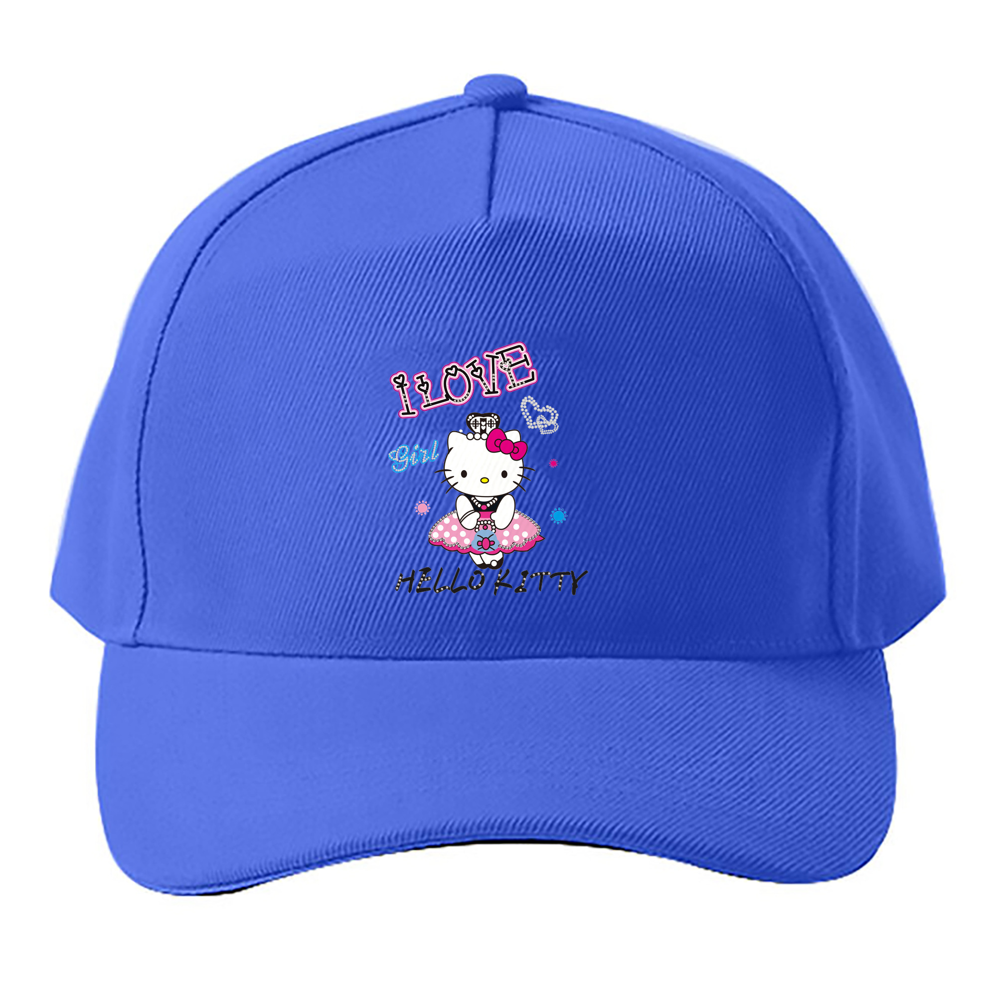 （画像用） Hello Kitty ハローキティ ベースボールキャップ 綿100％ 男女兼用 帽子 スポーツ